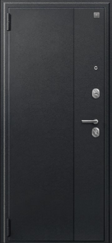 Товар Дверь A-06 черный сатин - кашемир белый DIS007336