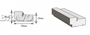 Товар Коробка 2100x70x35 Ч-40 (у,п) BRK1492