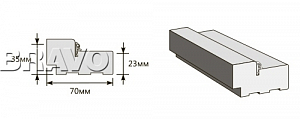 Товар Коробка 2100x70x35 (у,п) BRK149